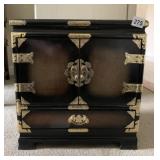 ORIENTAL VELVET LINED JEWELRY BOX