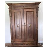 OUTSTANDING WALNUT VICTORIAN ARMOIRE 7