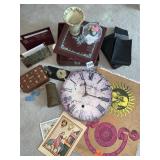 STAMP HOLDER, CLOCK, ETC.