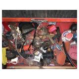 CONTENTS OF TOOL CHEST, SOCKET SET, ETC.