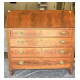 SECRETARY DROP FRONT DESK WITH DRESSER DRAWERS