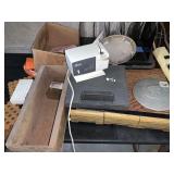 OYSTER KNIFE SHARPENER,CASSETTES, CADILLAC EMBLEM