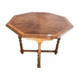 OCTAGON TABLE BIRDS EYE MAPLE 30W X 25.5H
