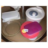 SALAD SPINNER, PIE PLATE, FOOD STORAGE