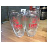 CERES DANISH BEER GLASSES 5 TOTAL