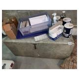 SALT, BLANKET, ICE CUBE TRAYS, ETC.