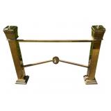 BRASS FIREPLACE ORNAMENTAL DECORATION 38L X 29H