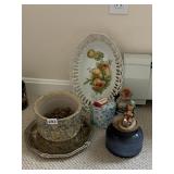 GOEBEL DAMAGED, PLATE, CANDLE, ETC.