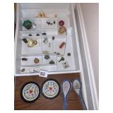 DUTCH COASTERS, ASIAN SOUP SPOONS, TRINKETS