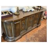 VINTAGE HERITAGE CREDENZA WITH 3 SILK SCREEN