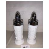 MILK GLASS SALT/PEPPER