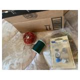 SEWING THREAD, BUTTONS