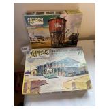 ATLAS LUMBER WORK MODEL AND WATER TOWER, LUMBER