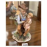 MAN W/ CHILD AND BLUE BIRD - MEXICO 79625