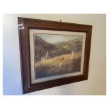 BETTIE FEIDER MEADOW SCENE 1981 ON CANVAS IN