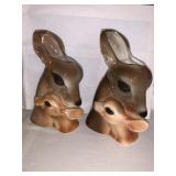 ROYAL COPLEY DEER PLANTERS