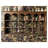 CHERRY WALL SHELF W/ PLATE RAIL