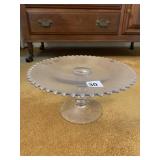 CANDLEWICK PEDESTAL CAKE PLATE