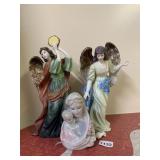ANGEL FIGURES AND RELIGIOUS FIGURE