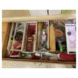 LINT BRUSH, SCISSORS, FURNITURE CASTERS