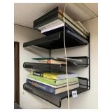 WALL SHELF AND BOOKS
