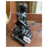 SIGNED GIRL STATUE