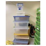8 ASSORTED STORAGE CONTAINER