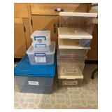ASSORTED STORAGE CONTAINERS