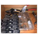 METAL CUTTERS, SANDPAPER ROLLS, ETC.