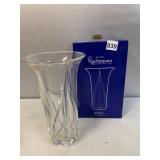 NACHTMANN CRYSTAL KROKUS GLASS 9.5" VASE IN OB