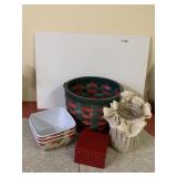 COUNTER SAVER, BASKET, SERVING BOWLS