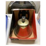 BELL TOWN BELL IRON AND BRASS IN BOX