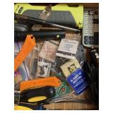 SCREWDRIVER, MATCHES, TRAIN SOAP.  ETC.