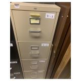 TAN 4 DRAWER FILE