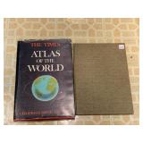 WORLD ATLAS AND PRINTS READY TO FRAME