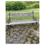 IRON SIDE W/ WOOD SLATS AND BACK