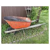 WHEEL BARREL W/ EXTRA WHEELS