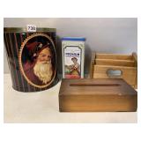 CHRISTMAS TIN WITH OTHER ASSORTED TINS
