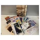 ASSORTED MAPS ND FISHING HARD COVER BOOK