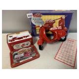 COKE SCOOTER 1-6 SCALE NIB AND TEXACO TANKER