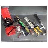 TAPE MEASURE, DRILL BITS, ETC.