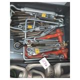 TURN BUCKLES, BRACKETS, BRASS FINISH CLAMPS, ETC.