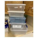 5 STORAGE CONTAINERS
