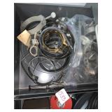 C CLAMPS, LEATHER STRAP