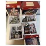 DICKENS VALE PORCELAIN LIGHTED HOUSES 4 PC. IN OB