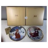 BARBIE HOLIDAY TRADITIONS PLATE NIB 2 TOTAL