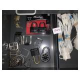 ASSORTED LOCKS, CORDS, ETC.