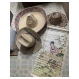 SOMBRERO AND 2 HATS
