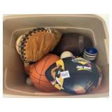 FOOTBALL, BASEBALL GLOVE, BASKETBALL ETC.