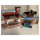 TEXACO DECORATIVE MODEL TRAINS AND OTHER